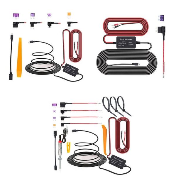 C301 12V to 5V Car ACC Takes Electricity Buck Cables, Model: Buckle + Electric Pen + Cable Tie - Image 2