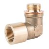 M18x1.5 Automotive 90 Degree Oxygen Sensor Brass Elbow Fitting