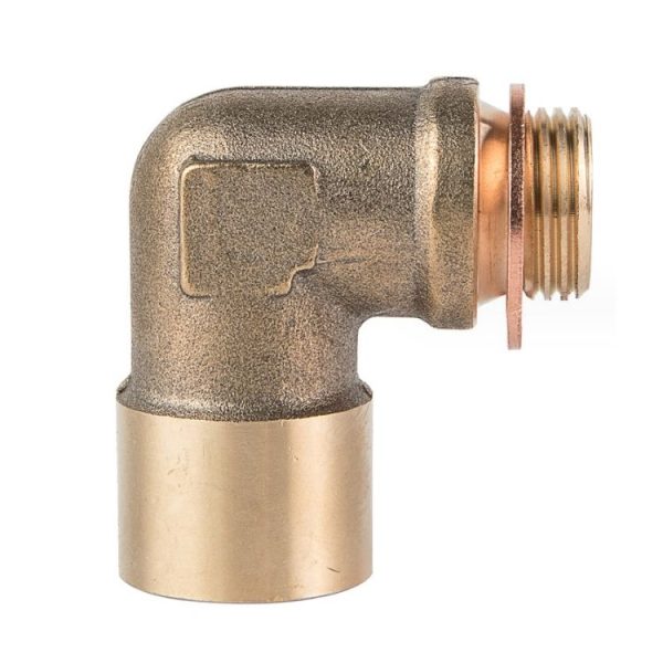 M18x1.5 Automotive 90 Degree Oxygen Sensor Brass Elbow Fitting - Image 2