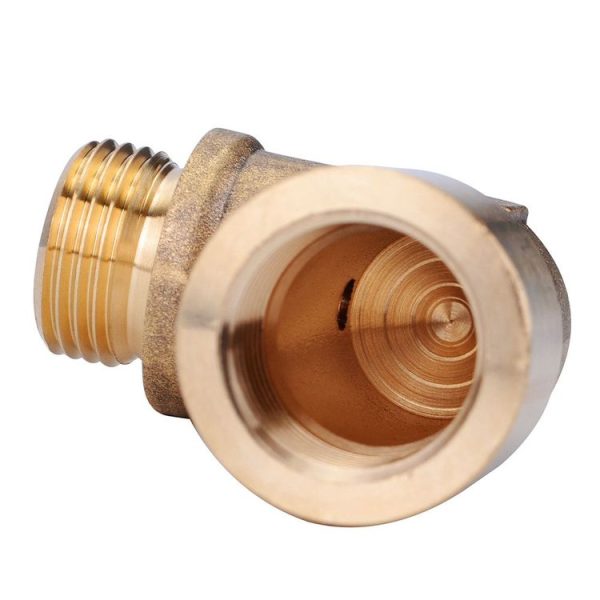 M18x1.5 Automotive 90 Degree Oxygen Sensor Brass Elbow Fitting - Image 3