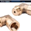 M18x1.5 Automotive 90 Degree Oxygen Sensor Brass Elbow Fitting - Image 5