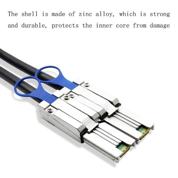 MINISAS26P SFF-8088 TO SFF8088 Hard Disk Server Data Transmission Cable (Black) - Image 5