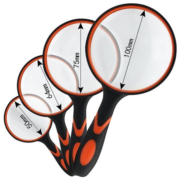 10X HD Optical Lens Handheld Magnifying Glass, Specification: 75mm - Image 4