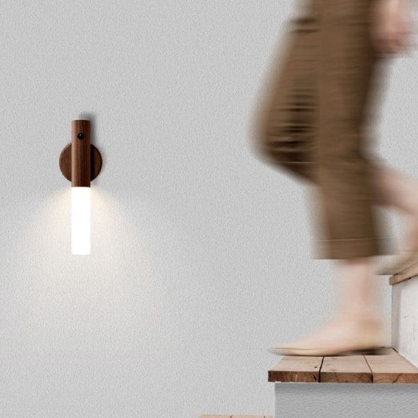 Home Intelligent Corridor Human Body Induction LED Night Light (Walnut Color) - Image 7
