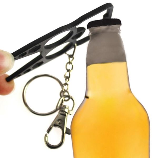 2 PCS 6 In 1 Multifunctional Keychain Zinc Alloy Bottle Opener (Silver) - Image 4