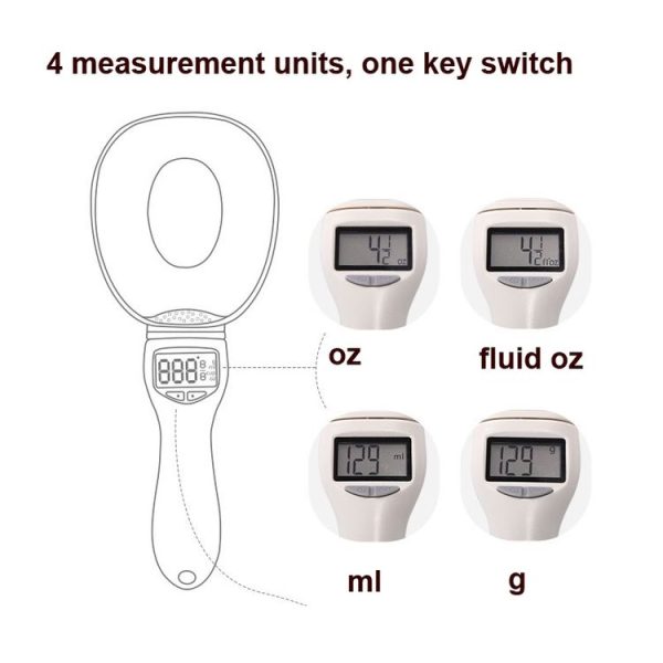 800g / 1g Large Spoon Scale Electronic Weighing Spoon Scale Baking Kitchen Weighing Spoon - Image 4