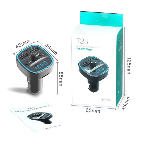 T25 Car MP3 Bluetooth Player Charger - Image 3