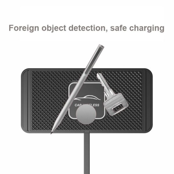 C1 30cm Short Cable 15W QI Car Wireless Charging Anti-Skid Pad - Image 4