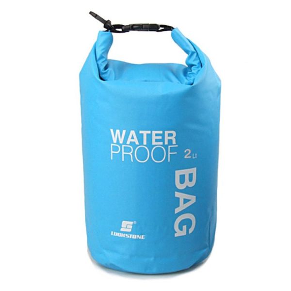 LUCKSTONE 2L Outdoor Scratch-resistant Wear-resistant Swimming Waterproof Bag (Blue)