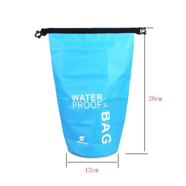LUCKSTONE 2L Outdoor Scratch-resistant Wear-resistant Swimming Waterproof Bag (Blue) - Image 3