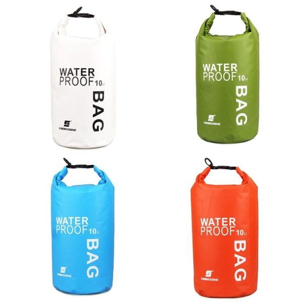 LUCKSTONE 10L Outdoor Rafting Swimming Waterproof Bag (Green) - Image 2