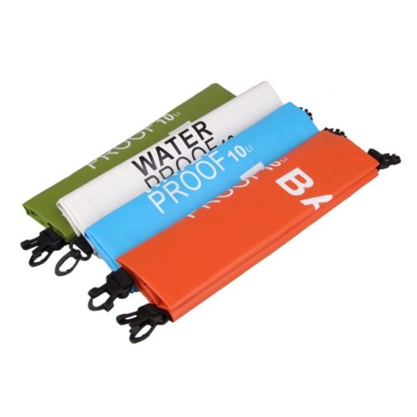 LUCKSTONE 10L Outdoor Rafting Swimming Waterproof Bag (Green) - Image 5
