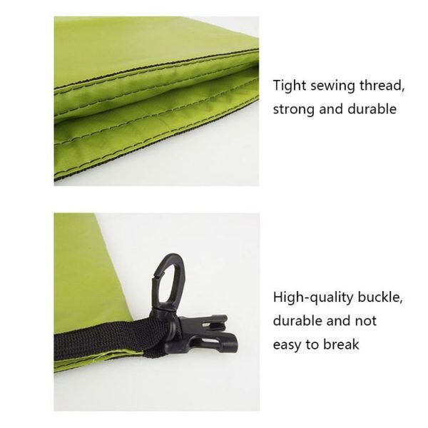 LUCKSTONE 10L Outdoor Rafting Swimming Waterproof Bag (Green) - Image 6