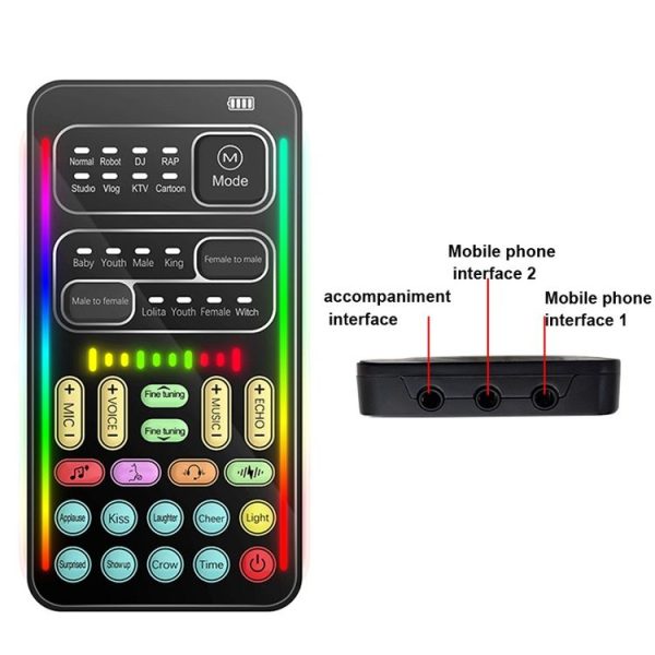 I9 Voice Changer Game Live Broadcast Mobile Computer Sound Card - Image 3