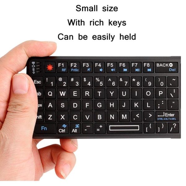 A8 Bluetooth Touch Backlit Mechanical Wireless Keyboard (White Light English Version) - Image 5