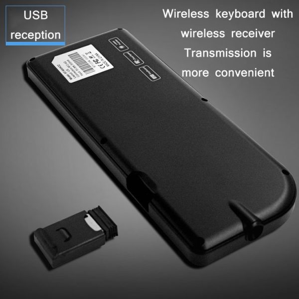 A8 Bluetooth Touch Backlit Mechanical Wireless Keyboard (White Light English Version) - Image 6