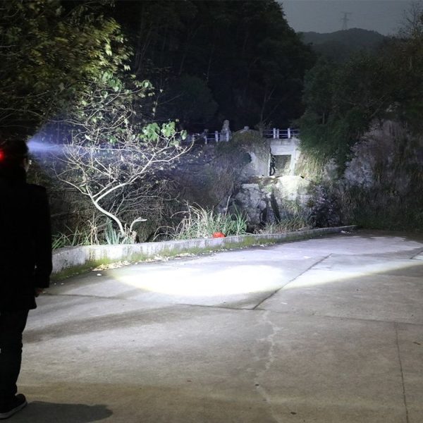 Silicone LED Smart Sensor Light Outdoor Strong Light Long-Beam Headlight (Black) - Image 7