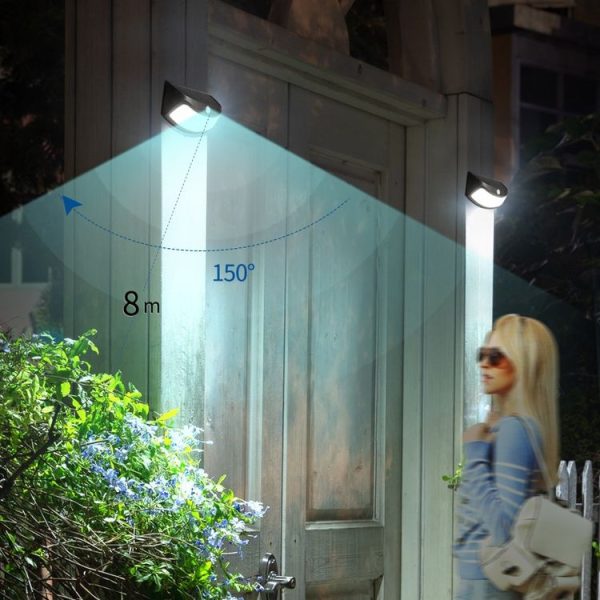 Human Body Induction Solar Light Garden Wall Light (Warm Light) - Image 4
