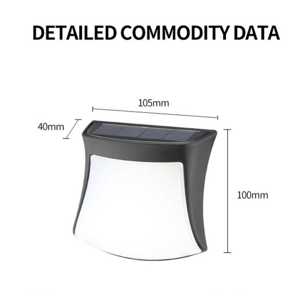 Solar Doll Wall Light Outdoor Garden Fence Decoration Waterproof Solar Light (Warm Light) - Image 3