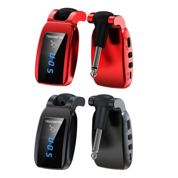 U12DX 6.35mm Jack Wireless Guitar Transmitter Receiver Rechargeable Adapter (Red) - Image 2