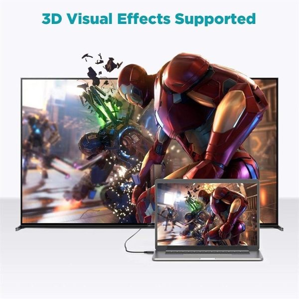 QGeeM QG-AV16 HD TV Blu-Ray Projection HDMI TV Cable Supports 4K, Length: 1.83 m - Image 7