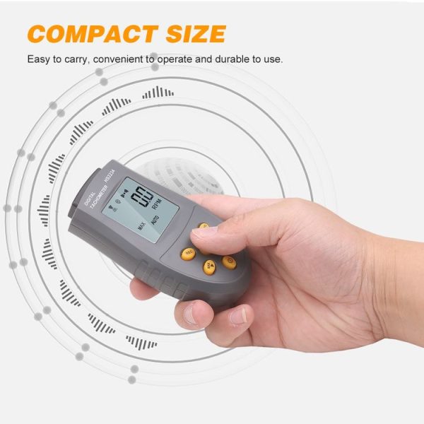 HS2234 Non-contact Laser Tachometer Digital Display Motor Tachometer - Image 4