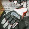 BSDDP RHA0119 Motorcycle Breathable Sheepskin Glove, Size: M (White) - Image 5