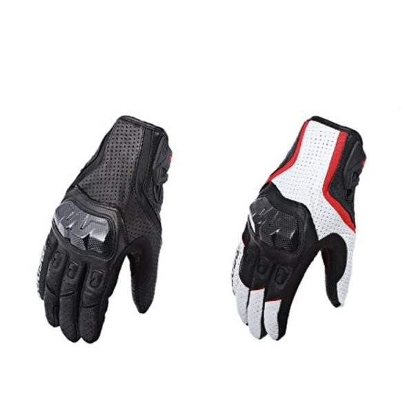 BSDDP RHA0119 Motorcycle Breathable Sheepskin Glove, Size: L (White) - Image 2