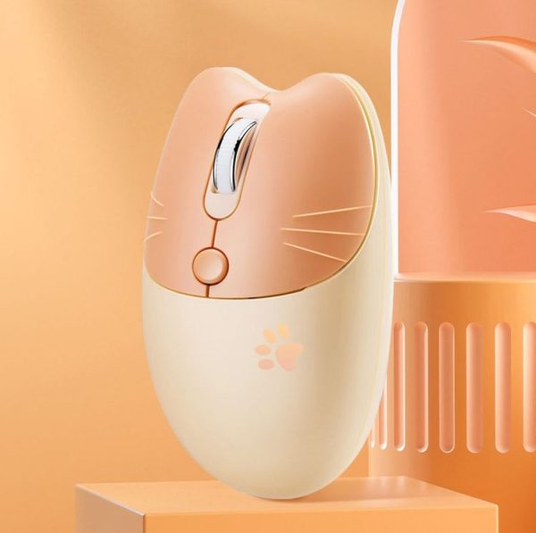 M3 3 Keys Cute Silent Laptop Wireless Mouse, Spec: Bluetooth Wireless Version (Pink) - Image 3