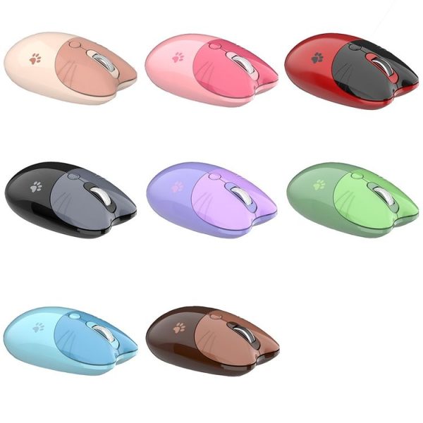 M3 3 Keys Cute Silent Laptop Wireless Mouse, Spec: Bluetooth Wireless Version (Blue) - Image 2
