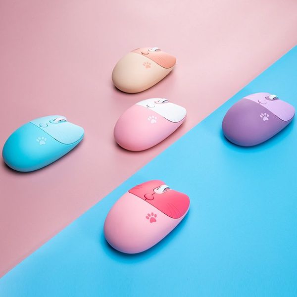 M3 3 Keys Cute Silent Laptop Wireless Mouse, Spec: Bluetooth Wireless Version (Blue) - Image 7
