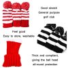 3 PCS / Set Golf Wooden Club Knitted Cover (Black) - Image 4
