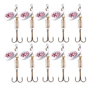 10 PCS HENGJIA SP054 6.7cm / 7g Fresh Water Sequins Road Bait (Silver)