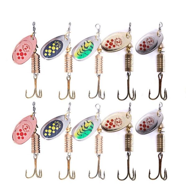 10 PCS HENGJIA SP054 6.7cm / 7g Fresh Water Sequins Road Bait (Silver) - Image 2