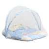 Spring Summer Portable Foldable Baby Crib With Mosquito Net (Blue) - Image 2