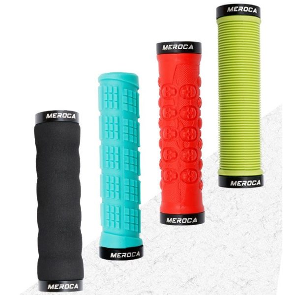 MEROCA Mountain Bike Anti-slip Shock Absorber Riding Grip Cover, Style: One Side Lock ME38 Black - Image 6
