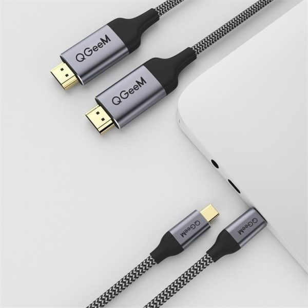 QGeeM QG-UA09 Type-C To HDMI Cable 1.8m - Image 2