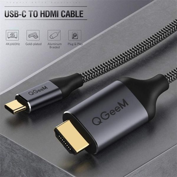 QGeeM QG-UA09 Type-C To HDMI Cable, Length: 3m - Image 3
