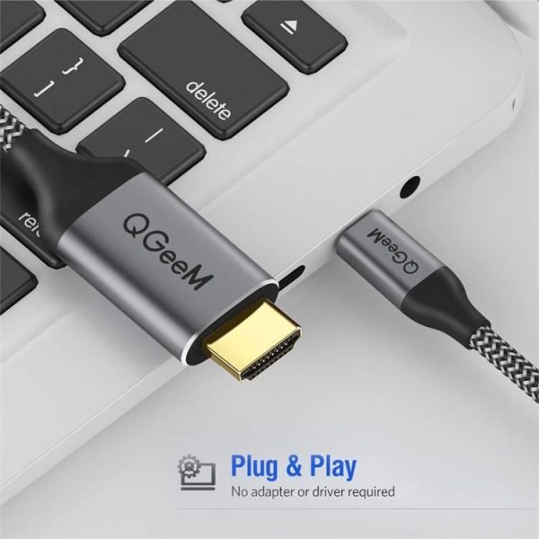 QGeeM QG-UA09 Type-C To HDMI Cable, Length: 3m - Image 5
