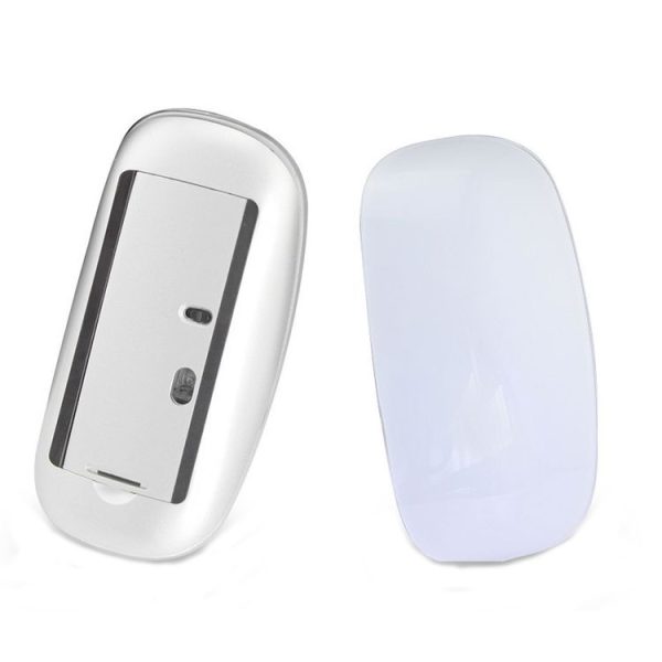 E9 1200 DPI Ultra Thin Touch Bluetooth Mouse, Style: Charging (White) - Image 3