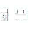 Peacefair PZEM-008 4 In 1 Multifunctional AC Digital Display Rail Monitor - Image 3