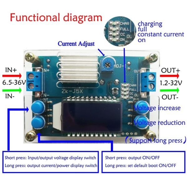 Adjustable Constant Voltage Constant Current Liquid Crystal LCD Multi-Display (PCB) - Image 6