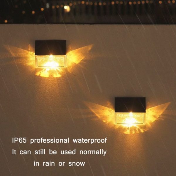 Solar Outdoor Garden Butterfly Light and Shadow LED Wall Light (SL-601 PE Bag) - Image 5