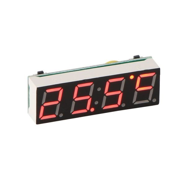 High-Precision RX8025T Digital Clock Module LED Digital Tube Electronic Clock (Red)