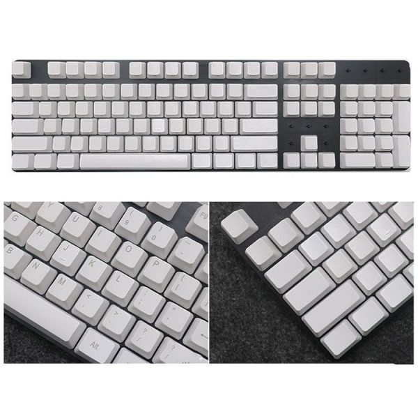 Mechanical Keyboard Laser PBT Keycap White No Words - Image 2