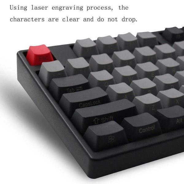 Mechanical Keyboard Laser PBT Keycap White No Words - Image 4