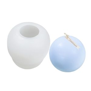 Scented Candle Silicone Mold DIY Handmade Soap Mold, Specification: Ball