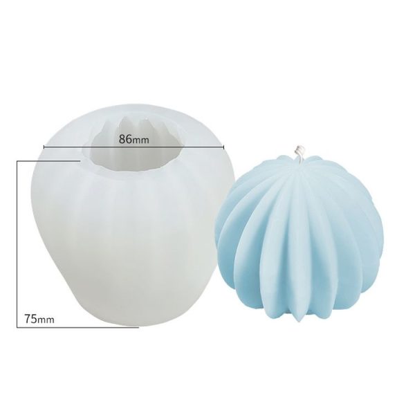 Scented Candle Silicone Mold DIY Handmade Soap Mold, Specification: Sector - Image 2