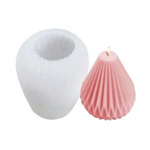 Scented Candle Silicone Mold DIY Handmade Soap Mold, Specification: Pear Shaped