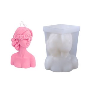 Aromatherapy Plaster Mold Rose Beauty Candle Silicone Mold, Style: Cover Eyes